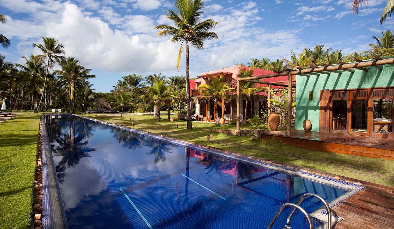 Paisagem tropical do Txai Resort em Itacaré
