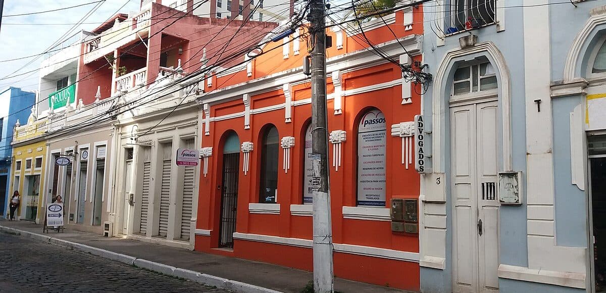 Casarões históricos no Centro Histórico de Ilhéus